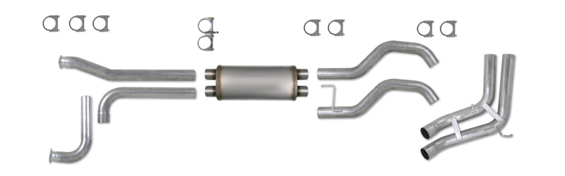 Diamond Eye Performance Diamond Eye KIT 3-1/2in CB SPORT-SIDE DUAL GAS AL: NISSAN TITAN 5.6L 07-10 K3524A K3524A Photo - Primary