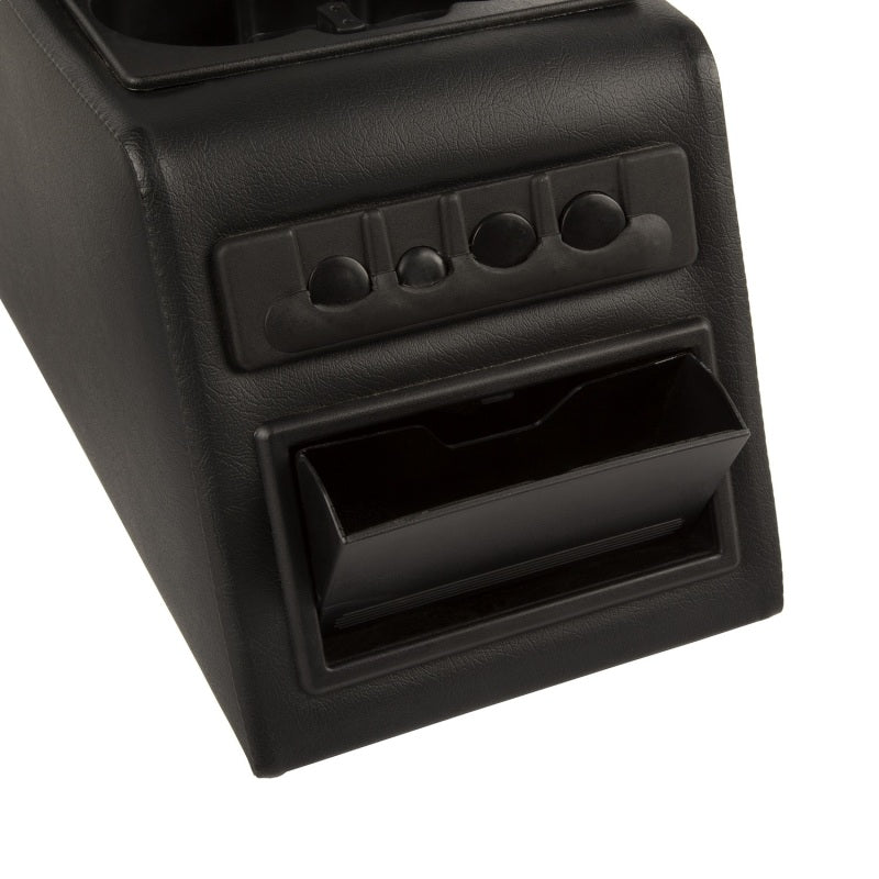 Rugged Ridge Center Console, Ultimate, Locking, Black; 76-95 Jeep CJ/Wrangler YJ 13102.01 Photo - Unmounted