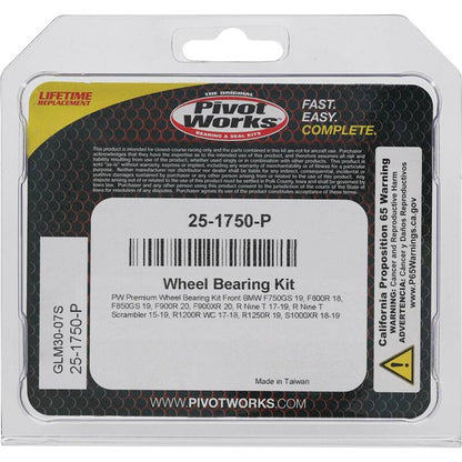 Pivot Works BMW Wheel Bearing Kit Premium Bearings 25-1750-P 25-1750-P Photo - Primary
