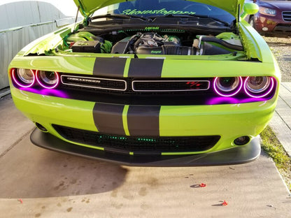 ORACLE Lighting Oracle 15-21 Dodge Challenger Dynamic Surface Mount Headlight Halo Kit - ColorSHIFT - Dynamic 3990-332 3990-332 User 7