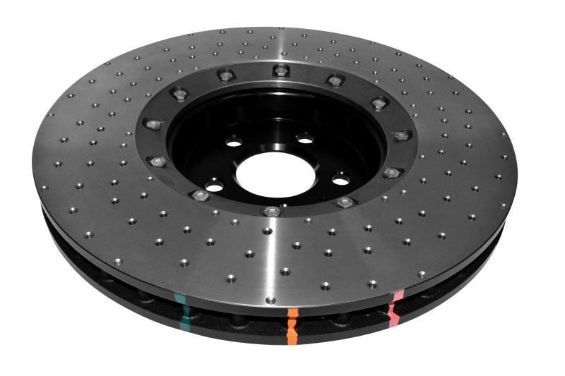DBA 14-17 Audi A8 Quattro Front Slotted 5000 Series 2 Piece Rotor Assembled w/ Black Hat Drill/Dimp 52774BLKXD 52774BLKXD Photo - out of package