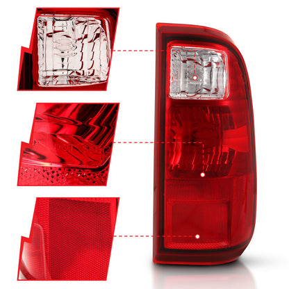 ANZO 2008-2016 Ford F-250 Taillight Red/Clear Lens (OE Replacement) 311305 311305 Photo - Unmounted