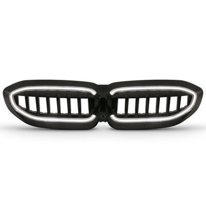 ANZO 19-22 BMW 3 Series Black Housing Full LED Front Grille w/ Initiation & Running Light 901027 901027 Photo - Primary