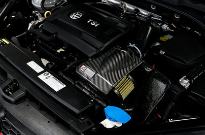 AWE Tuning Audi / Volkswagen MQB 1.8T/2.0T/Golf R Carbon Fiber AirGate Intake w/o Lid 2660-15026 2660-15026 Photo - Mounted
