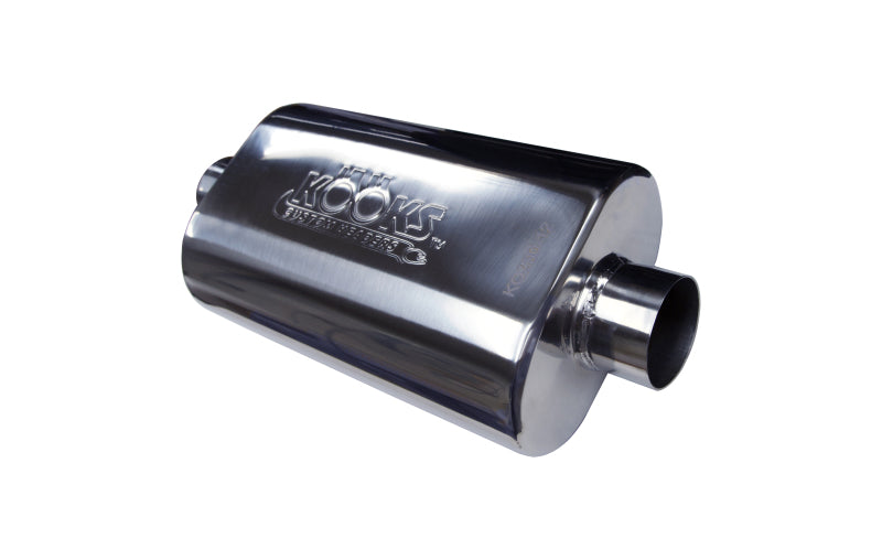 Kooks 2 1/2" Center/Center Oval Muffler(4x8x12) KO250-12 Photo - Unmounted