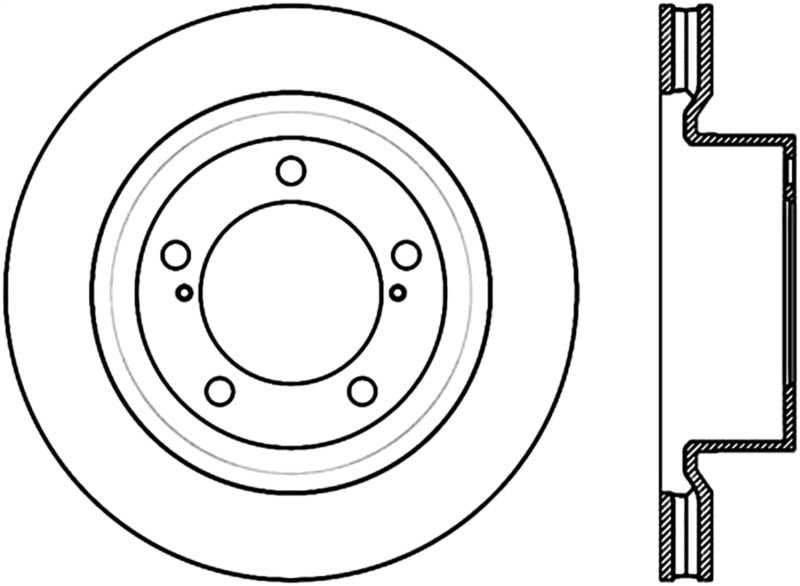 StopTech Sport Slot 08-12 Toyota Sequoia / 07-12 Tundra Slotted Right Front CRYO Rotor 126.44156CSR 126.44156CSR Photo - Primary