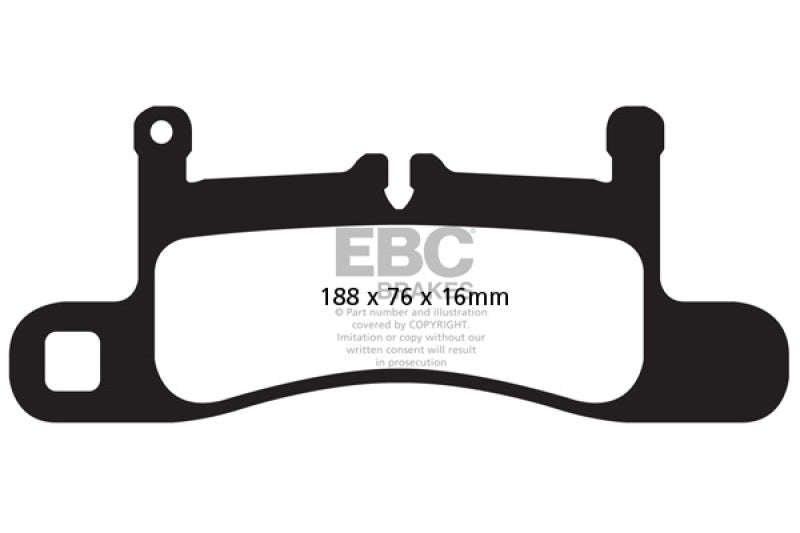 EBC 10-17 Volkswagen Touareg Ultimax OEM Replacement Rear Brake Pads UD1453 UD1453 Photo - Primary