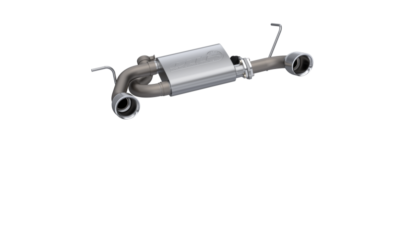 QTP 07-18 Jeep Wrangler 3.6L/3.8L 304SS Screamer Axle Back Exhaust w/4in Tips 425007 425007 Photo - Primary