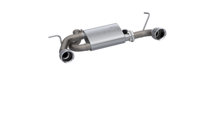 QTP 07-18 Jeep Wrangler 3.6L/3.8L 304SS Screamer Axle Back Exhaust w/4in Tips 425007 425007 Photo - Primary