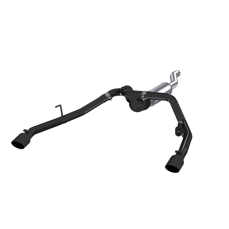 MBRP 2020 Jeep Gladiator 3.6L 2.5in Dual Rear Exit Cat Back Exhaust Black Coated S5538BLK S5538BLK Photo - Primary
