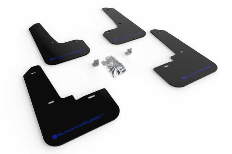 Rally Armor 20+ Subaru Legacy UR Black Mud Flap w/ Blue Logo MF64-UR-BLK/BL MF64-UR-BLK/BL Photo - Primary