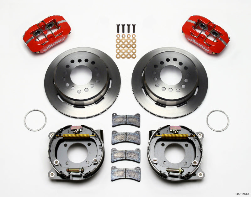 Wilwood FDP-LP 11.00" P-Brake Kit - Red Chevy 12 Bolt 2.75" Off w/ C-Clips 140-11398-R Photo - Primary