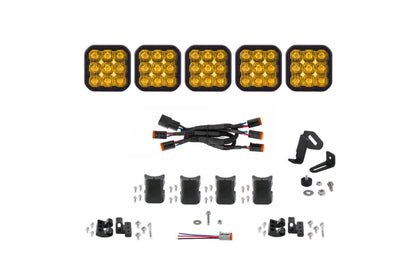 Diode Dynamics SS5 Sport Universal CrossLink 5-Pod Lightbar - Yellow Driving DD7209 DD7209 Photo - Primary