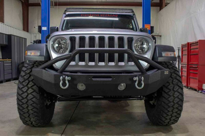Fishbone Offroad 2018+ Jeep Wrangler JL Mid-Width Winch Front Bumper FB22088 FB22088 Photo - lifestyle view