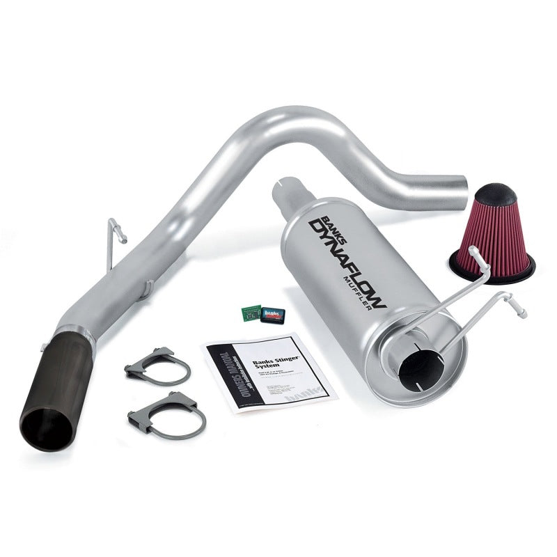 Banks Power 99-04 Ford 6.8L Ext/Crew Cab Stinger System w/ AutoMind - SS Single Exhaust w/ Black Tip 49405-B 49405-B Photo - Primary