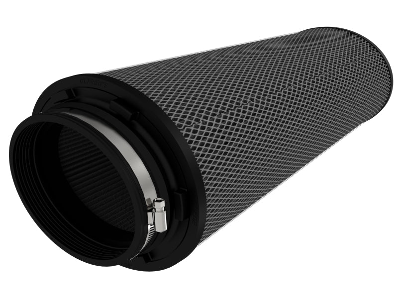 aFe POWER Magnum FLOW Blk Pro 5R Air Filter 6.75x5in Flange x 9.25x7.5 Base x 7.75x6 Top x 18 Height 24-90202K 24-90202K Photo - Unmounted
