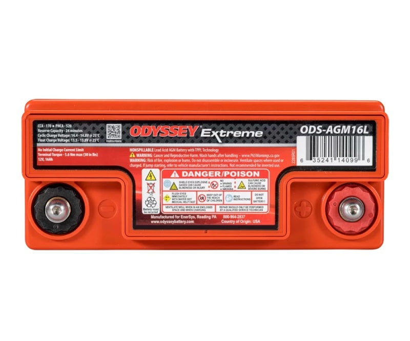 Odyssey Battery Powersport Extreme AGM Battery (PC680) ODS-AGM16L ODS-AGM16L User 1