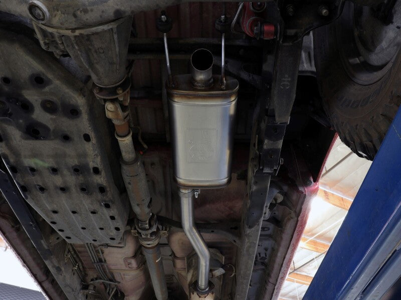 aFe 00-04 Toyota Tacoma ROCK BASHER 2.5in 409 SS Cat-Back Exhaust - L4-2.7L / V6-3.5L 49-46066 49-46066 Photo - Mounted