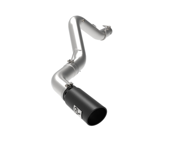 aFe Large Bore-HD 5 IN 409 SS DPF-Back Exhaust System w/Black Tip 20-21 GM Truck V8-6.6L 49-44125-B 49-44125-B Photo - Primary