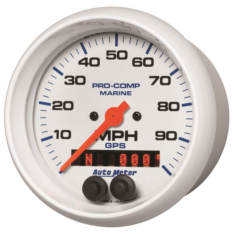 Autometer Gauge GPS Speedometer 3-3/8in 100 MPH Marine White Gauge 200636 200636 User 2