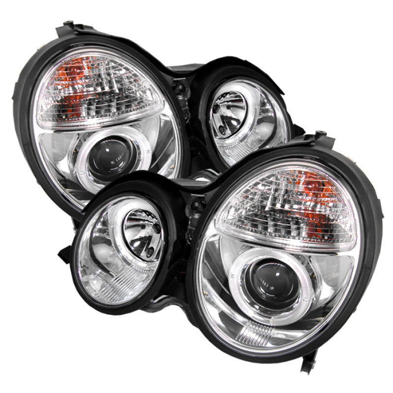 Spyder Mercedes Benz E-Class 00-02 Projector Headlights LED Halo Chrm PRO-YD-MBW21099-HL-C 5011305 5011305 Photo - Primary