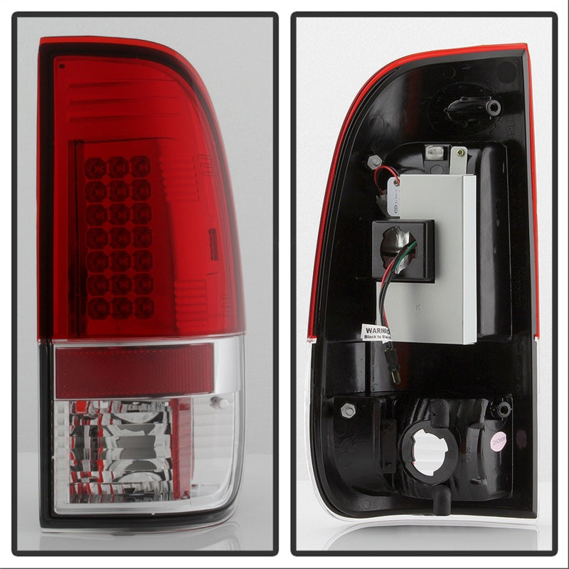 Spyder Ford F150 side 97-03/F250/350 Duty 99-07 LED Tail Lights Red Clear ALT-YD-FF15097-LED-RC 5003485 5003485 Photo - Unmounted