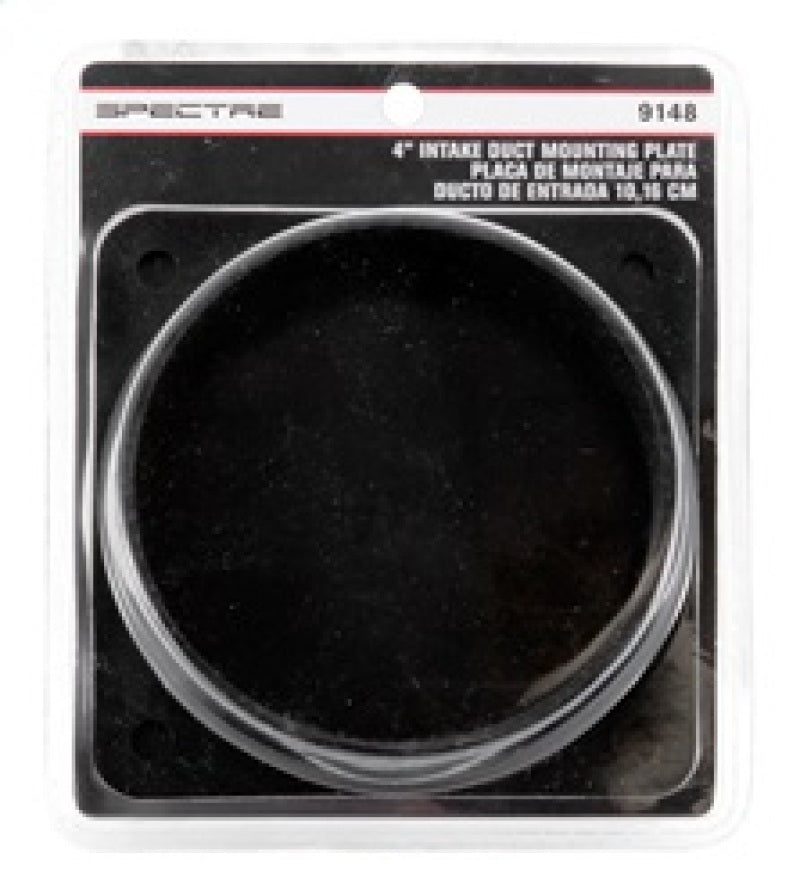 Spectre Intake Tube/Duct Mounting Plate (ABS) 4in. OD 9148 9148 Photo - in package