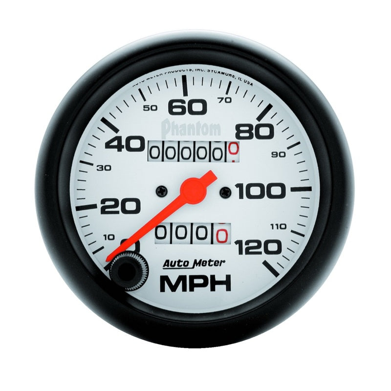 Autometer Gauge, Speedometer, 3 3/8", 120Mph, Mechanical, Phantom 5892 Photo - Primary