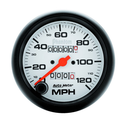 Autometer Gauge, Speedometer, 3 3/8", 120Mph, Mechanical, Phantom 5892 Photo - Primary