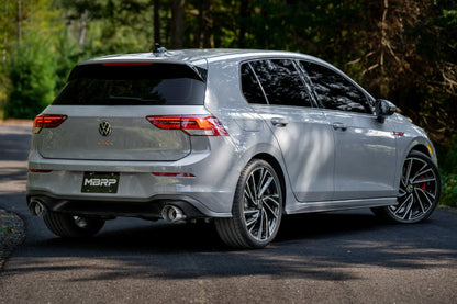 MBRP 2022 VW Golf GTI MK8 T304 SS 3in Cat-Back Exhaust 2.5in Dual Split Rear w/ Carbon Fiber Tips S46173CF S46173CF Photo - lifestyle view