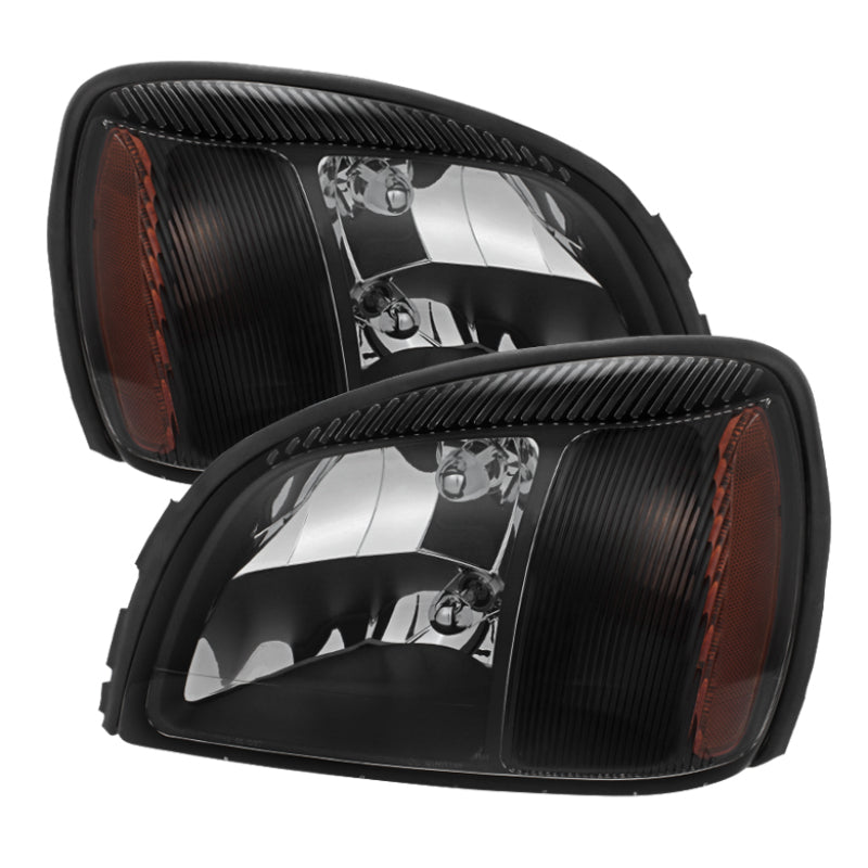 SPYDER Xtune Cadillac Deville 2000-2005 Crystal Headlights Black HD-JH-CADDEV00-AM-BK 5079824 5079824 Photo - Primary