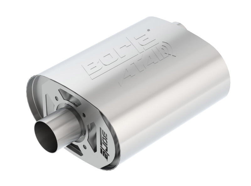 Borla CrateMuffler Ford 5.0L Coyote ATAK 2.5in Offset/Center 12in x 6in x 10.34in Muffler 400856 400856 Photo - Primary