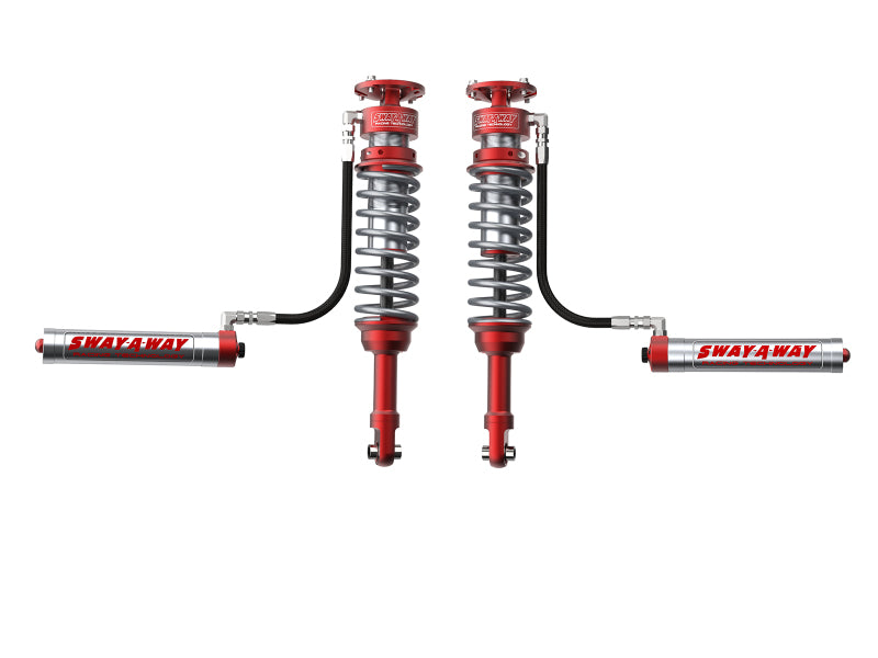 aFe Sway-A-Way 10-14 F150/Raptor 6.2L 3.0 Front Coilover Kit w/ Remote Reservoirs and Compr Adjuster 301-5000-01-CA 301-5000-01-CA Photo - Primary