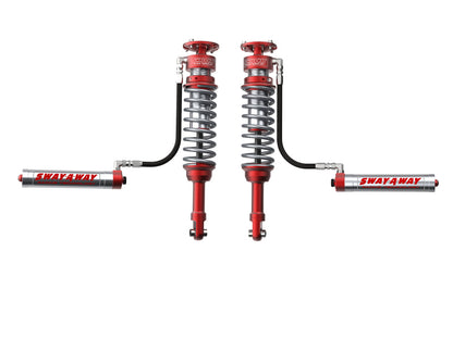 aFe Sway-A-Way 10-14 F150/Raptor 6.2L 3.0 Front Coilover Kit w/ Remote Reservoirs and Compr Adjuster 301-5000-01-CA 301-5000-01-CA Photo - Primary
