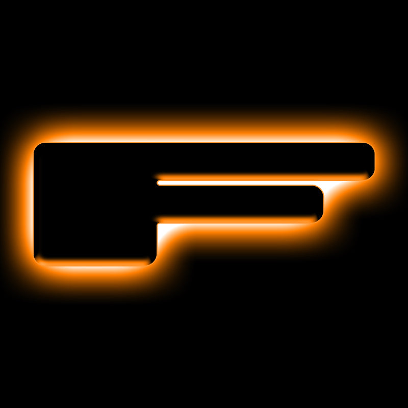 ORACLE Lighting Universal Illuminated LED Letter Badges - Matte Black Surface Finish - F 3141-F-005 3141-F-005 Photo - Primary