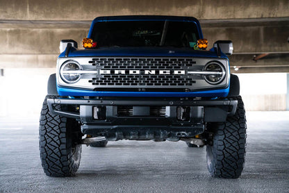 DV8 Offroad 21-22 Ford Bronco Factory Front Bumper License Relocation Bracket - Side LPBR-02 LPBR-02 Photo - lifestyle view