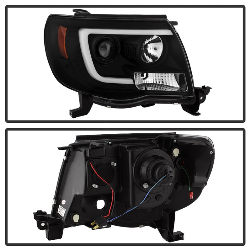 Spyder Toyota Tacoma 05-11 Projector Headlights - Light Bar DRL - Black PRO-YD-TT05V2-LB-BK 5084514 5084514 Photo - Unmounted