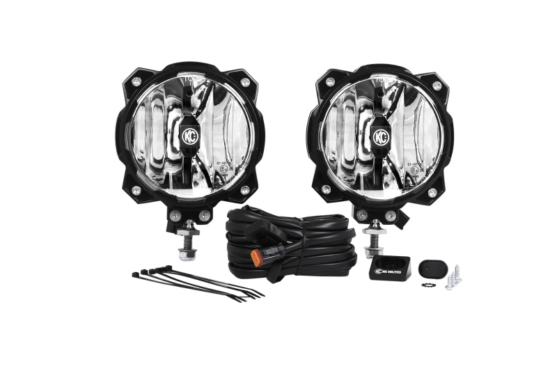 KC HiLiTES 6in. Pro6 Gravity LED Light 20w Single Mount SAE/ECE Driving Beam (Pair Pack System) 91303 91303 Photo - Primary