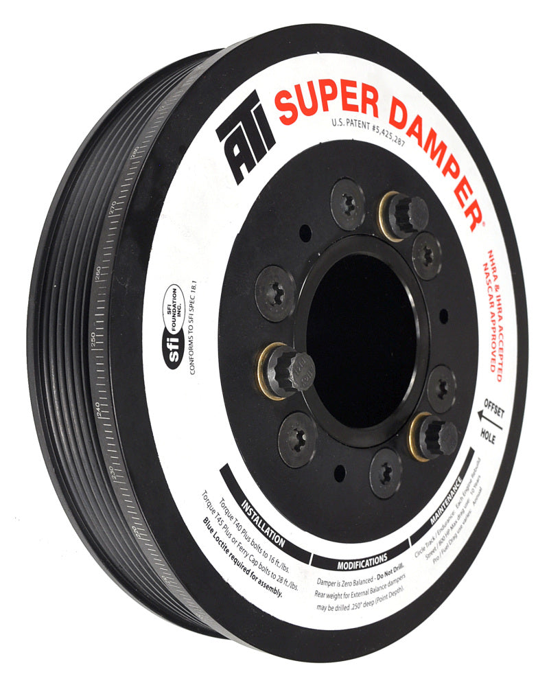 ATI Damper - 7.48in - Alum LW - 6 Grv - LS1/LS2 - F & V Body - No A/C - 3 Ring ATI917302 ATI917302 User 1
