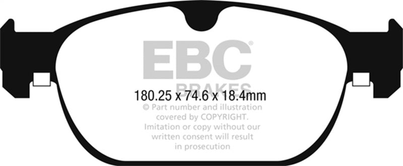 EBC 2017+ Volvo S90 2.0L Turbo Redstuff Front Brake Pads DP32260C DP32260C Photo - Primary