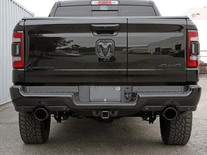 aFe Large Bore-HD 3 IN 409 Stainless Steel DPF-Back Exhaust System w/Black Tip RAM 1500 20-21 V6-3.0 49-42080-B 49-42080-B Photo - Mounted