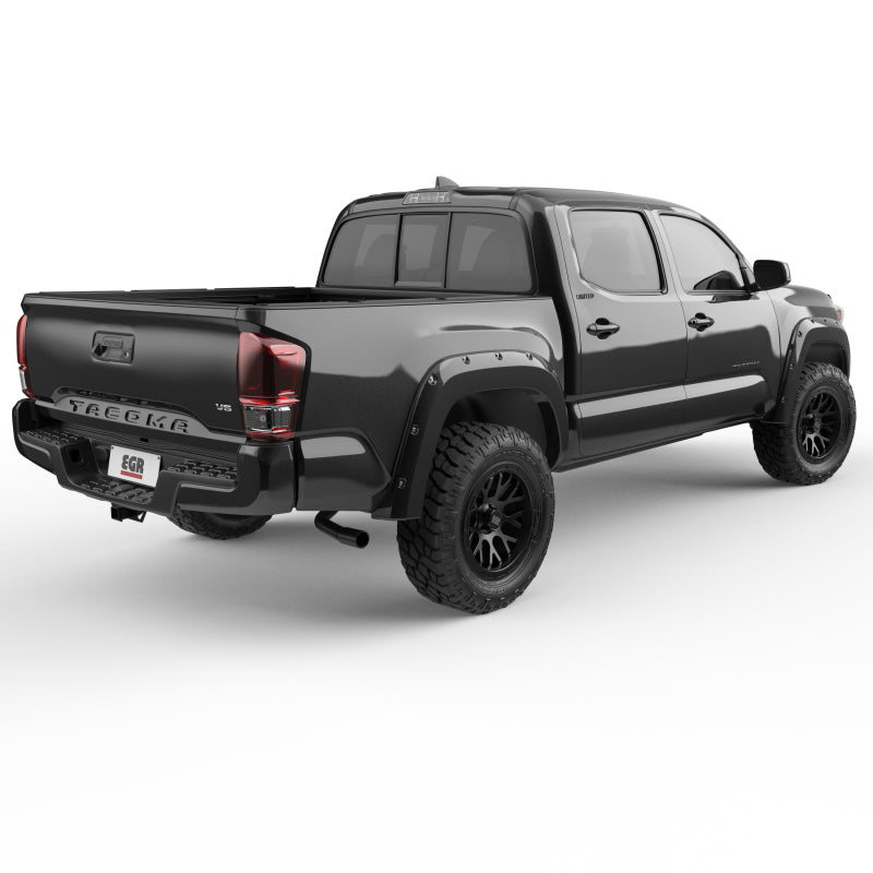 EGR 16+ Toyota Tacoma w/Mudflap Bolt-On Look Color Match Fender Flares - Set - Black 795084-202 795084-202 Photo - Mounted