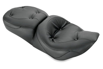 Mustang Motorcycle Mustang 97-07 Harley Road King, 06-07 Road Glide, 00-05 Eagle Touring 1PC Seat Regal - Black 75465 75465 Photo - Primary