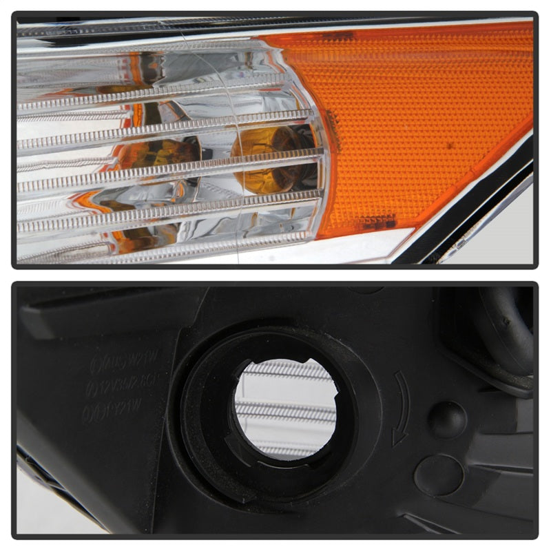 SPYDER xTune 09-14 Acura Projector Headlights - Light Bar DRL - Chrome (PRO-JH-ATSX09-LB-C) 9042225 9042225 Photo - Unmounted