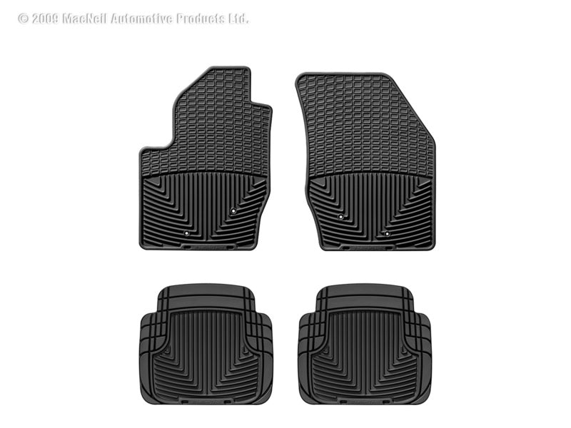 WeatherTech WT Rubber Mats - Front - Blk Floor Mats Floor Mats - Rubber main image