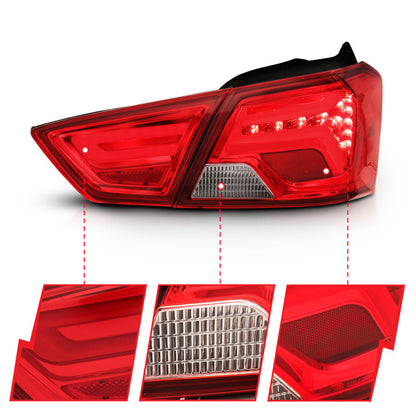 Anzo Chevy Impala 14-18 L.E.D Taillight  Red/Clear 321346 Photo - Unmounted