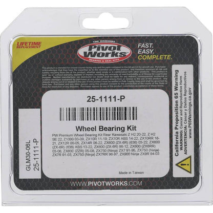 Pivot Works Pw Premium Wheel Bearing 25-1111-P 25-1111-P Photo - Primary