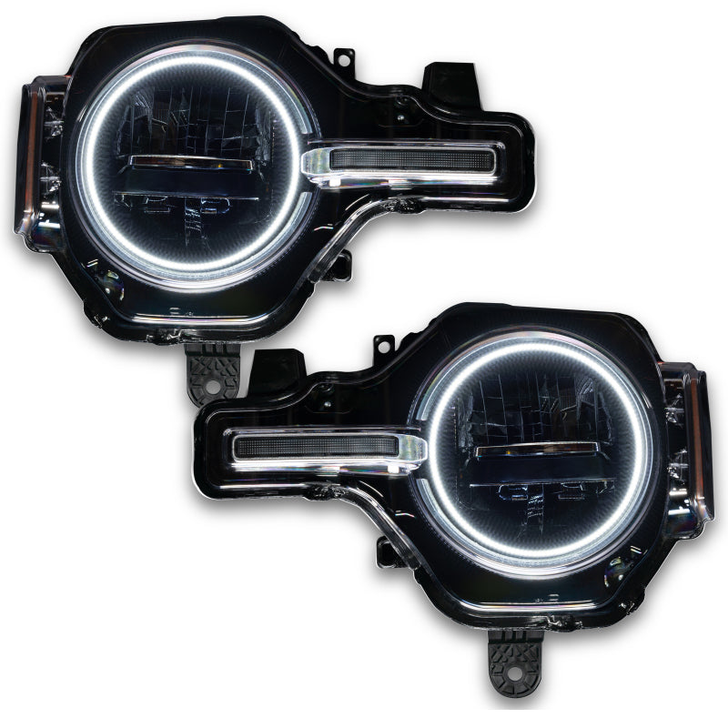 ORACLE Lighting Oracle 2021 Ford Bronco Base Headlight LED Halo Kit - ColorSHIFT - w/ 2.0 Controller 1470-333 1470-333 User 1