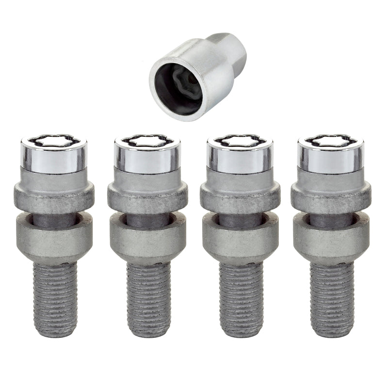 McGard Wheel Lock Bolt Set - 4pk. (Radius Seat) M14X1.5 / 17mm Hex / 28.2mm Shank Length - Chrome 28020 28020 Photo - Primary