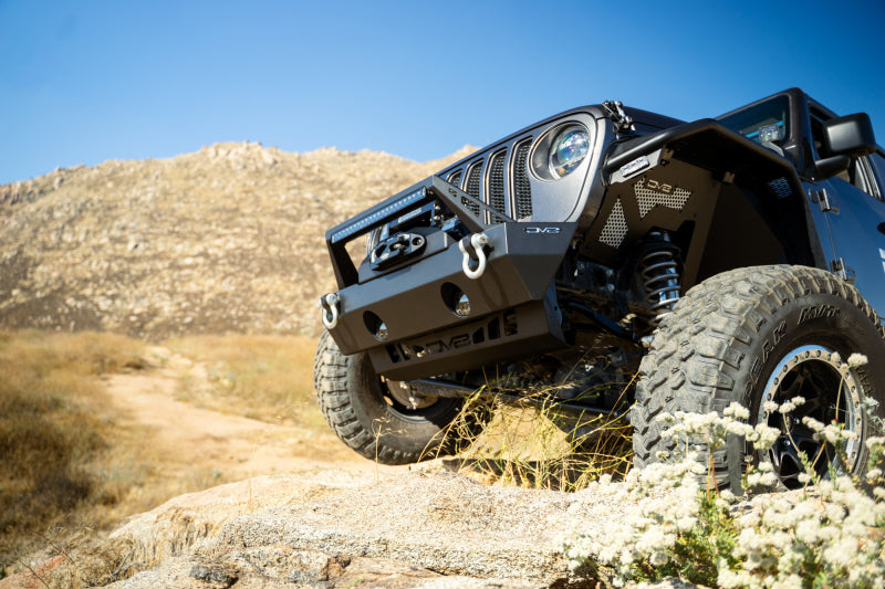 DV8 Offroad 18-23 Jeep Wrangler JL/JT Front Bumper Sway-Bar Disconnect Motor Skid Plate SPJL-02 SPJL-02 Photo - Unmounted